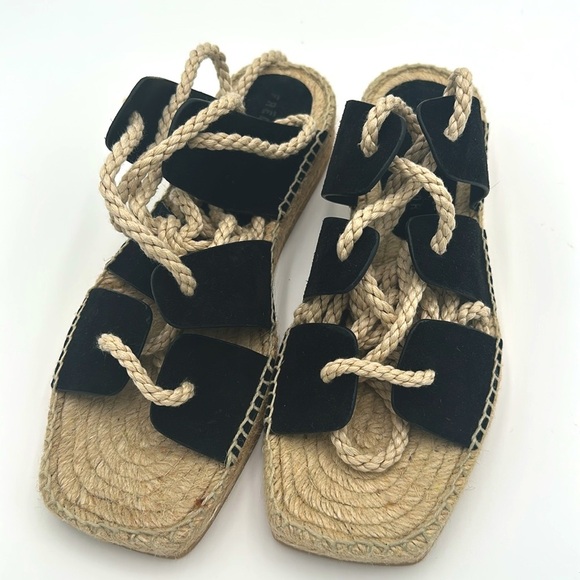 Freda Salvador Women's Lucy Espadrille Ankle Tie Sandals Size 9 with Box - Picture 2 of 7